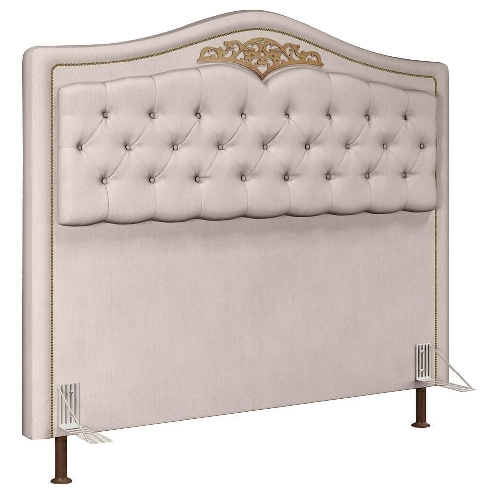 Cabeceira Casal Queen 160Cm Imperial J02 Suede Bege
