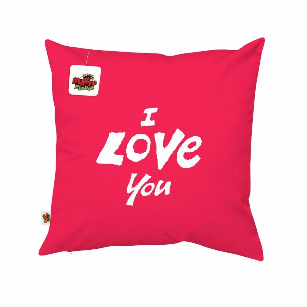Almofada 40x40 I Love You Pink Presente Dia dos Namorados