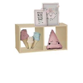 Nicho Duplo 30x15x20 Cm Em Mdf Natural [F031]