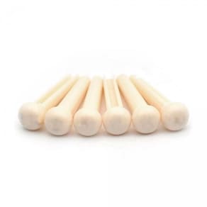 Kit 6 Pinos para Violão Aço Dolphin Creme