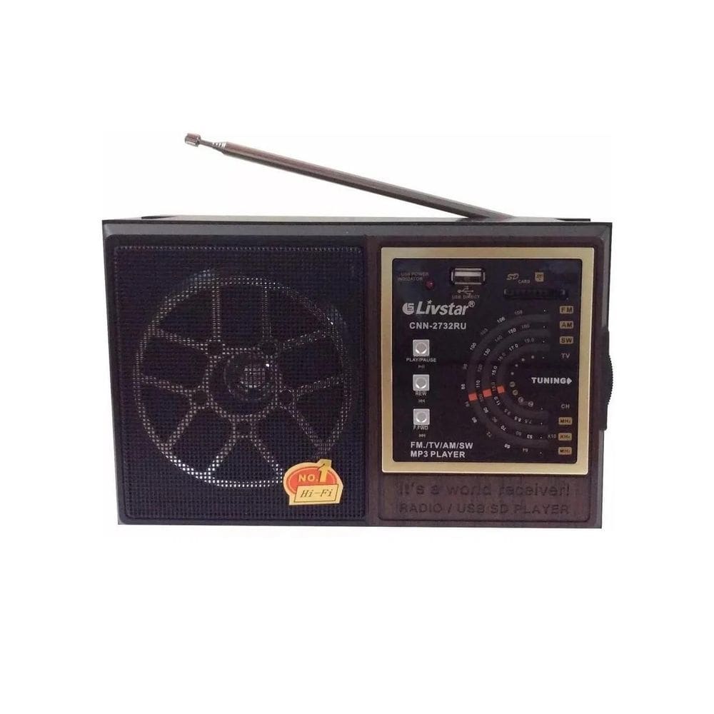 Radio Livstar Recarregável Retro 2732