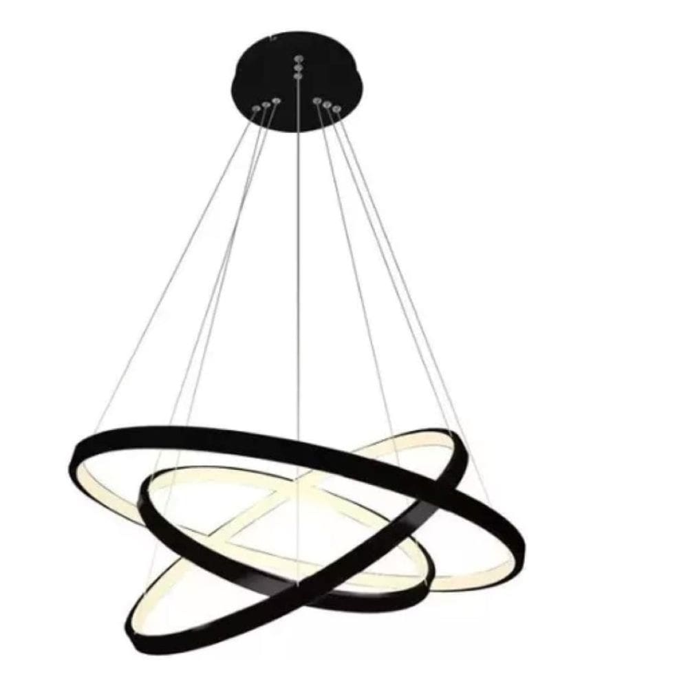 Lustre Luminária De Teto 3 Led Casa Decoração Luz Lampada