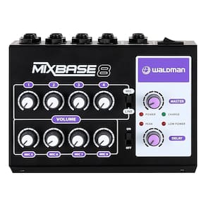Mixer de Som 8 Canais Waldman MixBase 8 com Delay