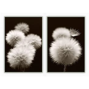 Kit Com 2 Quadros Decorativos Florais Com Moldura Para Sala Quarto Escritório 77x112 Floral 022