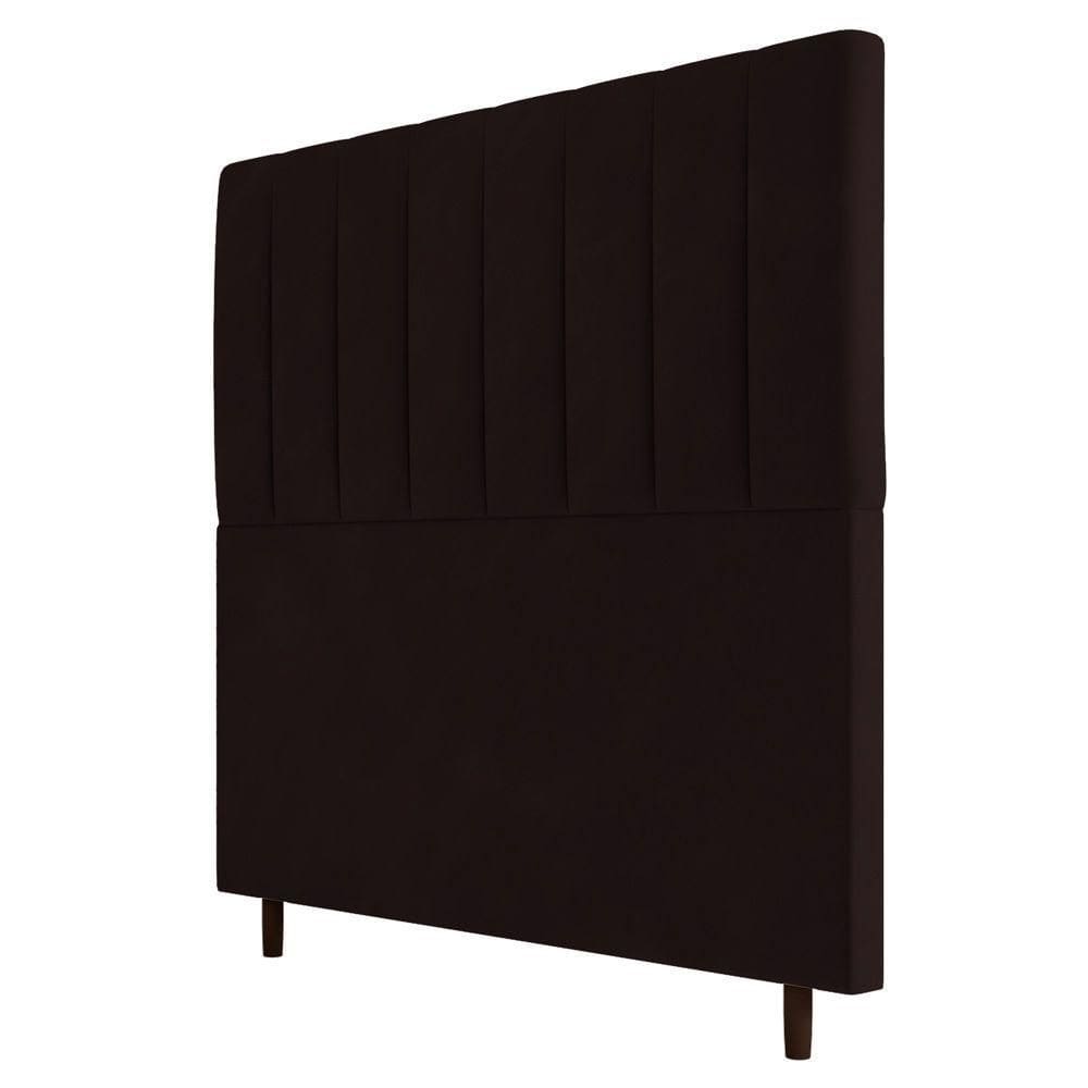Cabeceira Cama Box Casal Queen Size Itália 160cm Marrom