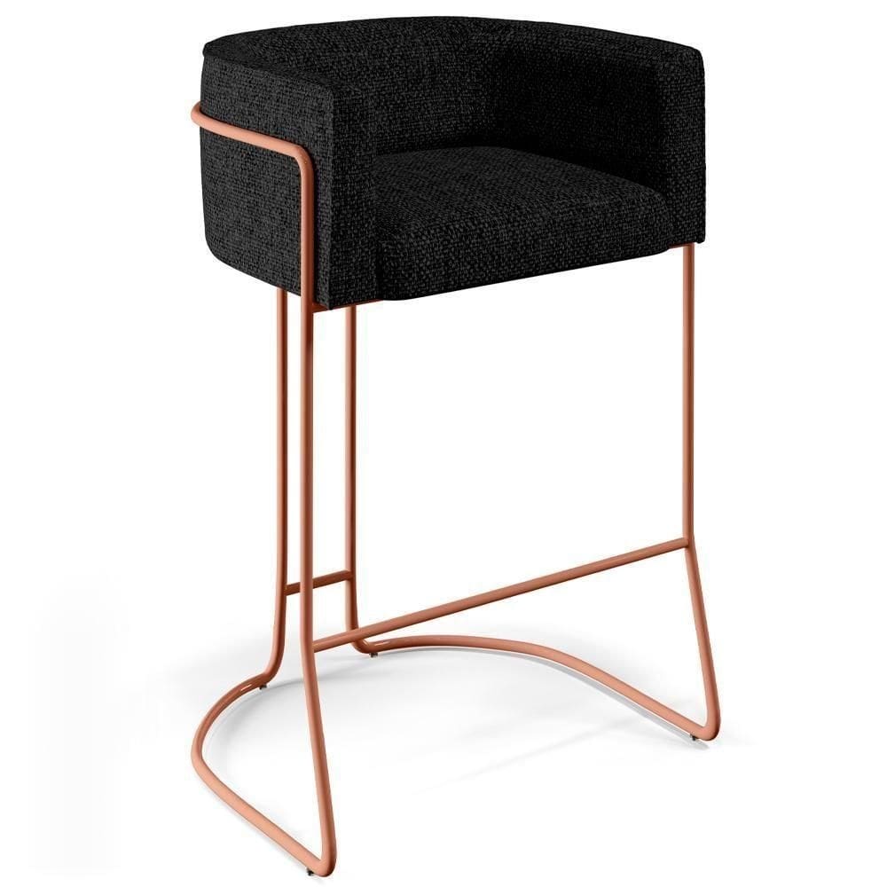 Banqueta Decorativa Betina D02 Chumbo D-465