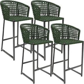 Kit 04 Banqueta Área Gourmet Cozinha Varanda D04 Verde
