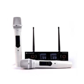 Microfone Sem Fio Duplo Kadosh K502M Branco