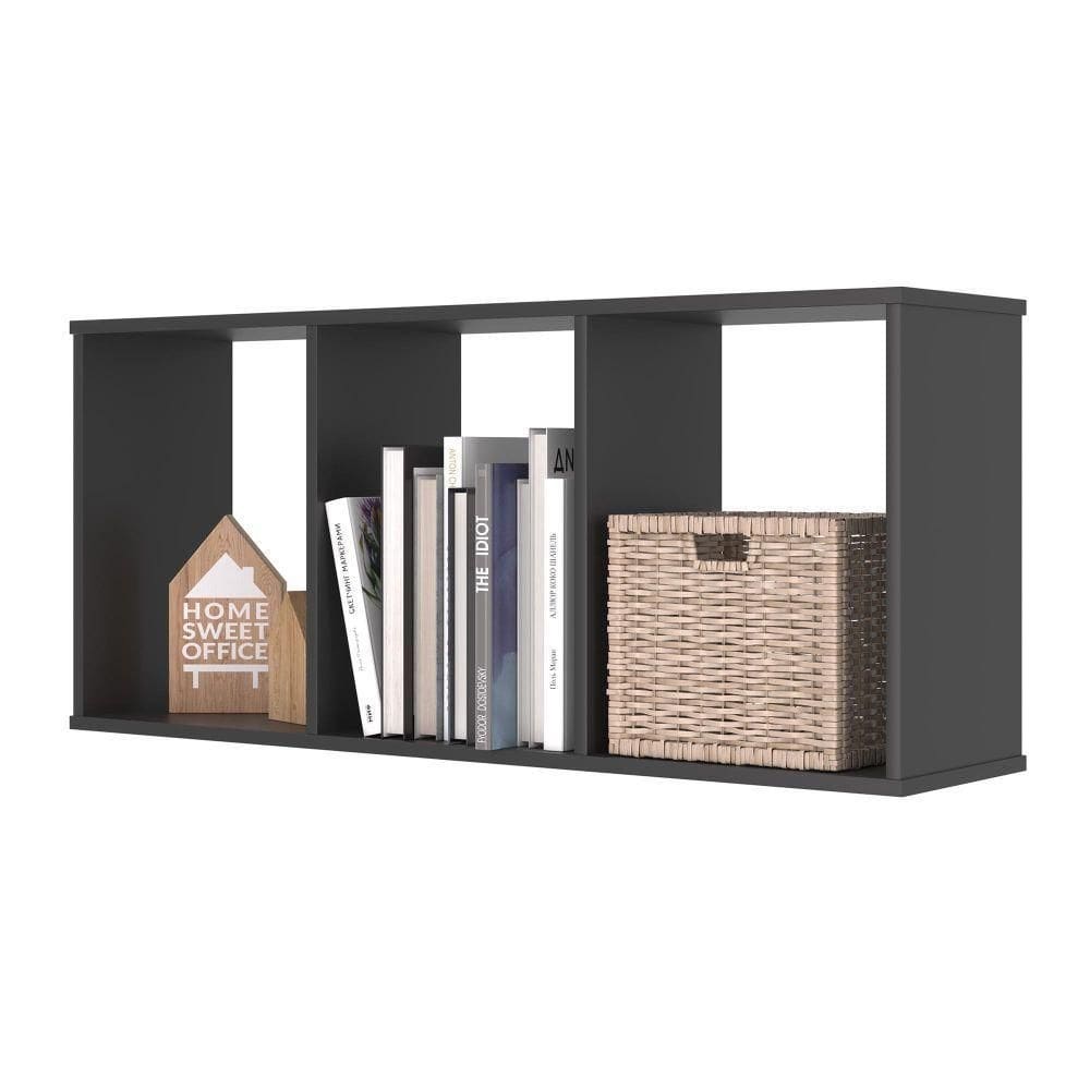 Conjunto Nichos 3 Compartimento Colorado Preto Onix