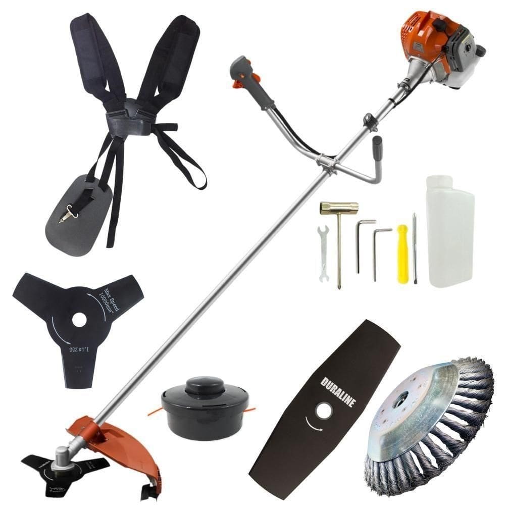 Roçadeira 52cc Tekna Rl520acn-tk Com Kit De Lâminas De Corte