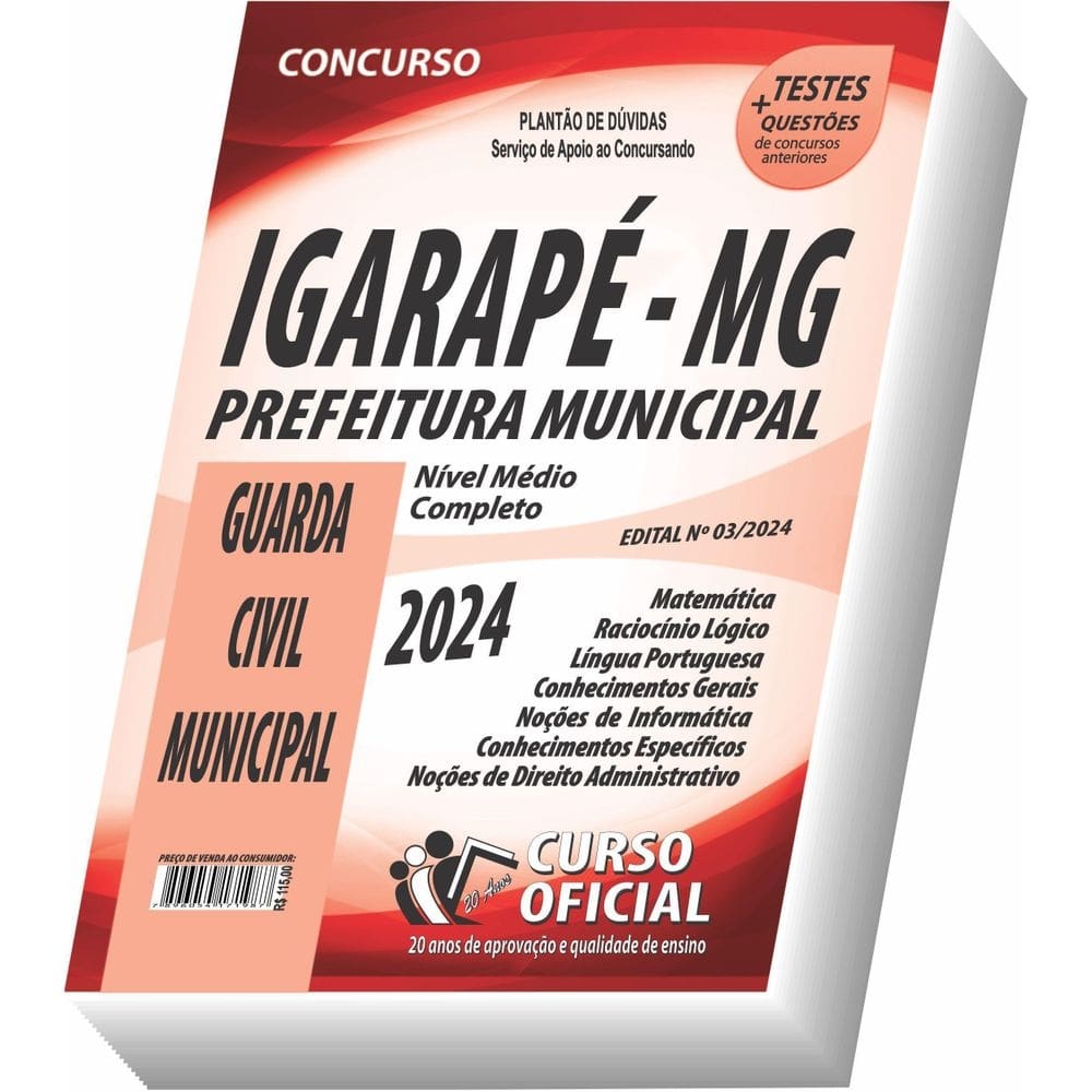 Apostila Prefeitura De Igarapé - Mg - Guarda Civil Municipal