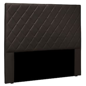 Cabeceira Estofada Box Queen Size Esmeralda 160cm Marrom