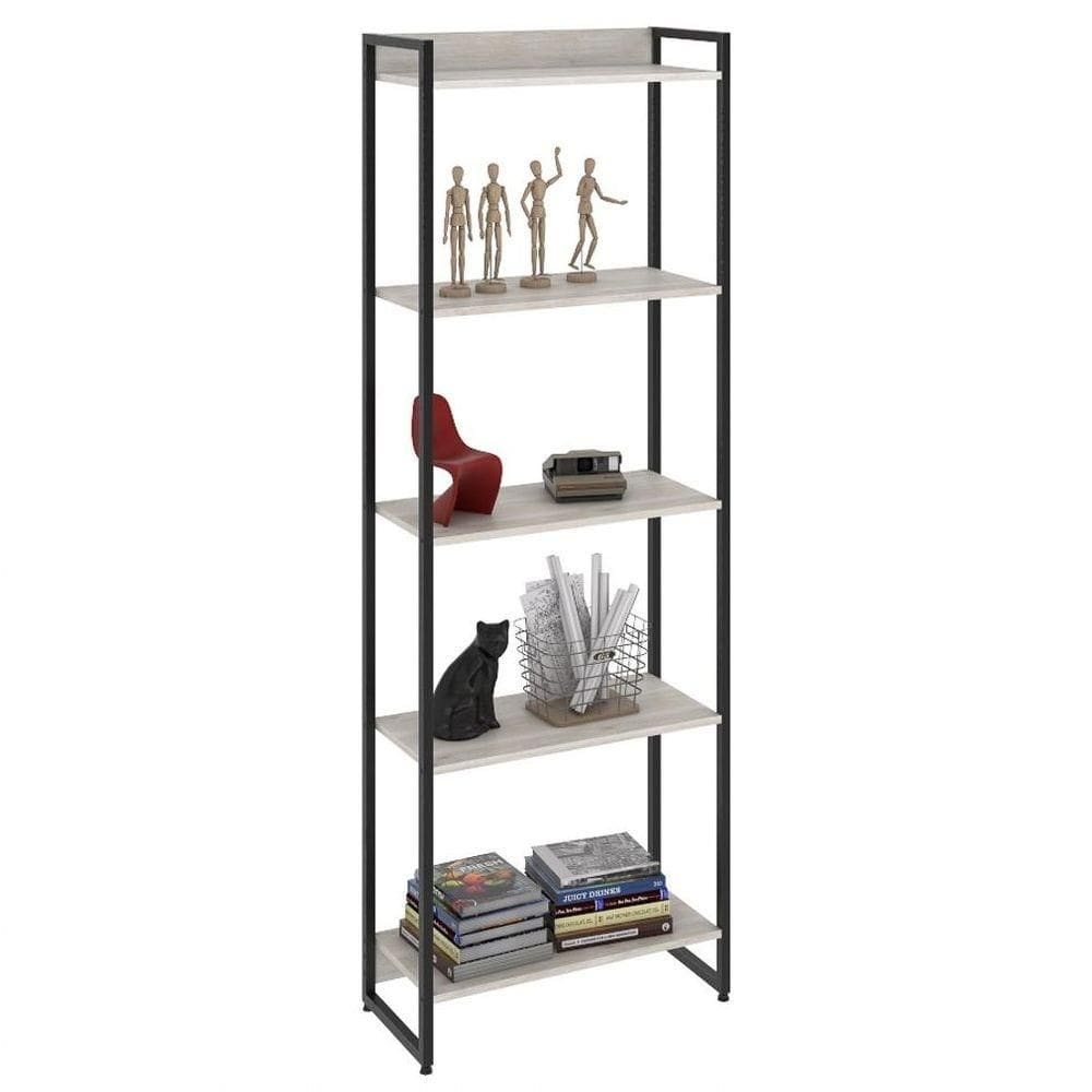 Estante Livreiro Multiuso Dynamica Industrial 60cm 5 Prateleiras C08 Snow