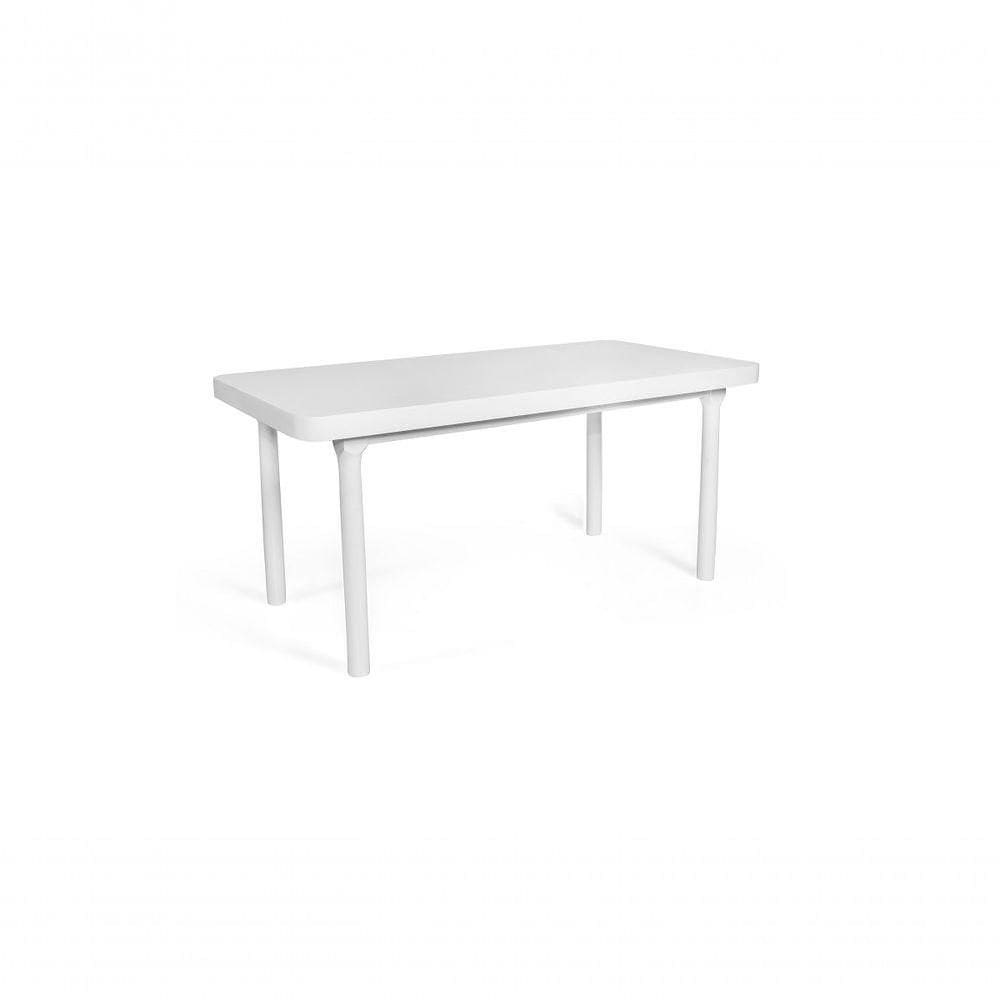 Mesa De Jantar Retangular 4 Lugares 140X80 França Branco