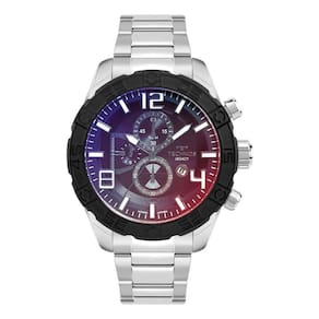 Relógio Technos Masculino Legacy Prata Os1Abk/1P Bisel Azul