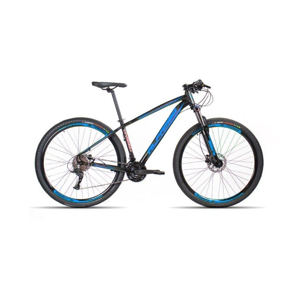 Bicicleta Alfameq Tirreno Disc H Aro 29 Susp. Dianteira 27 Marchas - Azul/preto/rosa