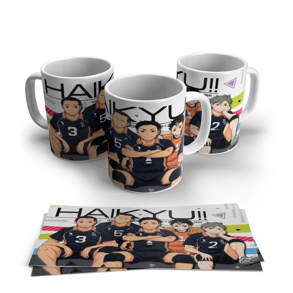 Caneca de Porcelana Haikyuu Anime Mangá 16