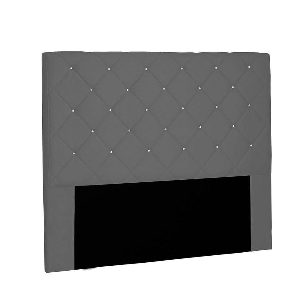 Cabeceira Tania Cama Box Queen 160 Cm Cinza