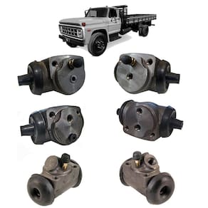 Cilindro Roda Ford F11000 F12000 1974/1989 Tras/Dian 6 Peças