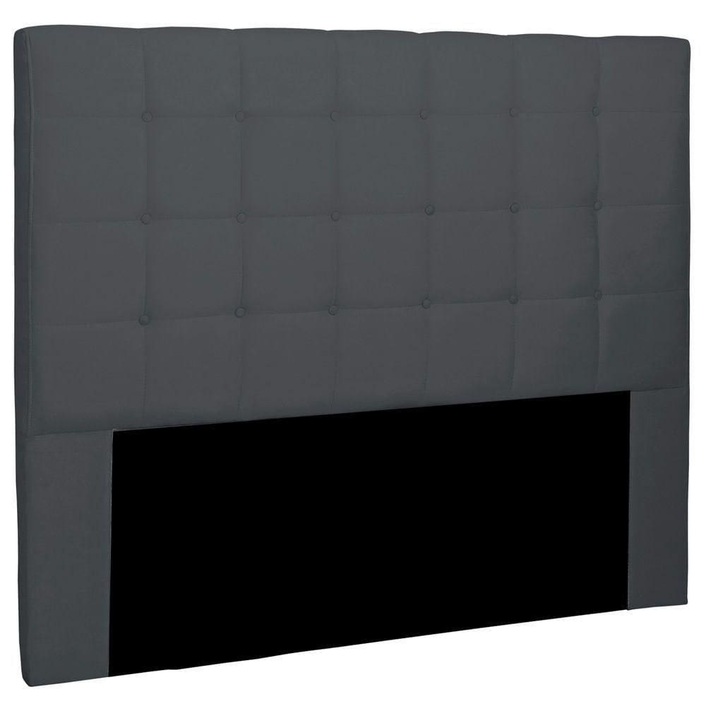 Cabeceira Cama Box Casal King Size Verona 195Cm Cinza
