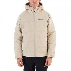 JaquetaColumbia Masculina Grand TrekIIDown com Capuz Bege