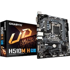 Placa-Mãe Gigabyte H510M H DDR4 / Soquete LGA 1200 / Slot M.2 NVME / USB 3.2  / (LAN Gigabit ) (10ª/11ª Geração Intel)