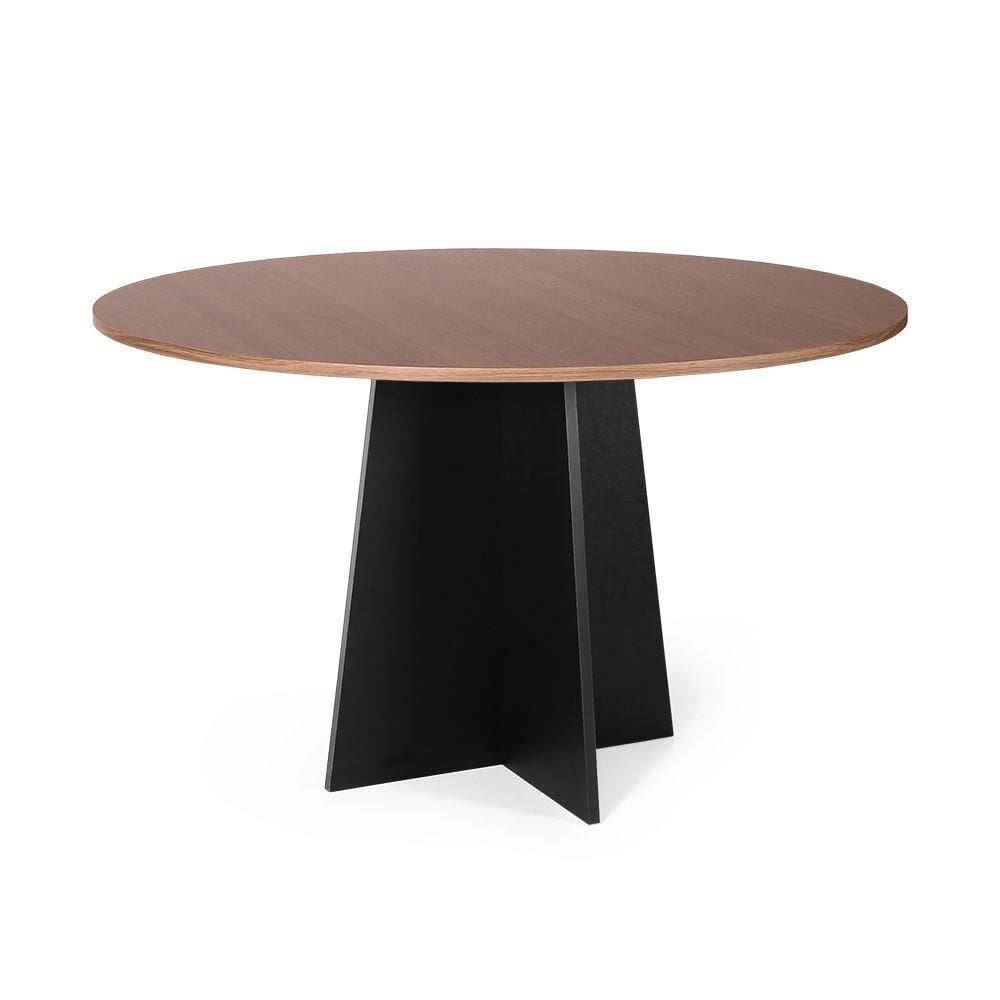 Mesa De Jantar Redonda 6 Lugares 120cm Isabela Noronha/preto - Straub Web