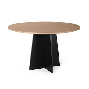 Mesa De Jantar Redonda 6 Lugares 120cm Isabela Jade/preto - Straub Web