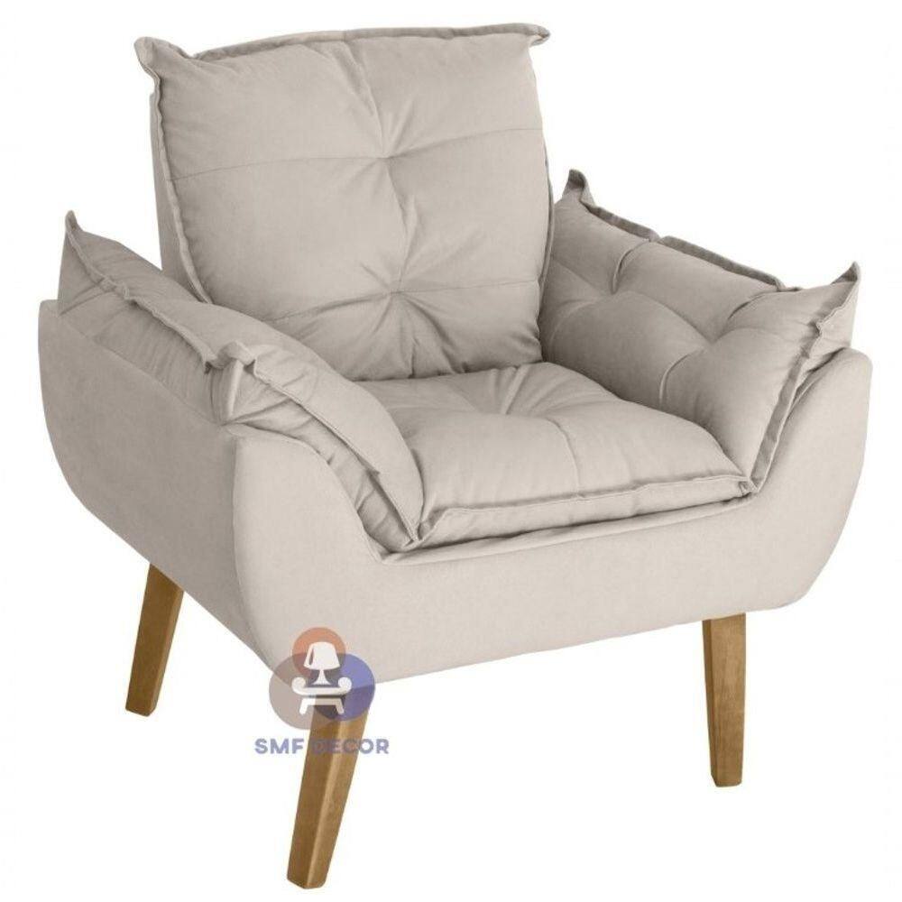 Poltrona Opala Suede Bege