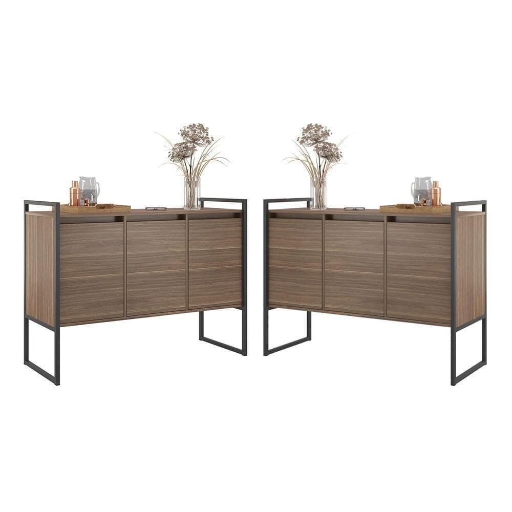 Buffet Industrial 3 Portas Affara Conjunto 2 Unidades