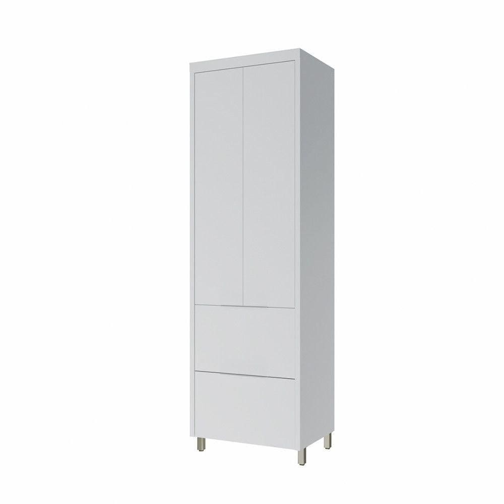 Paneleiro 2 Portas 2 Gavetas Marquesa 70cm 100 Mdf Branco