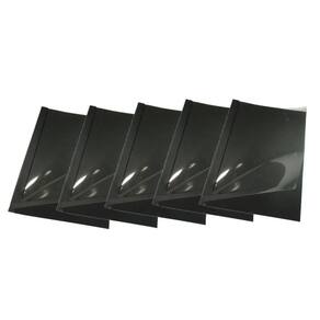 Kit 5 Capas Encadernação Térmica Até 300 Folhas A4 Preta