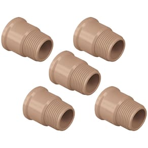 Kit Com 5 Adaptador Curto Soldável 25Mm X 3/4 Caixa D`Água
