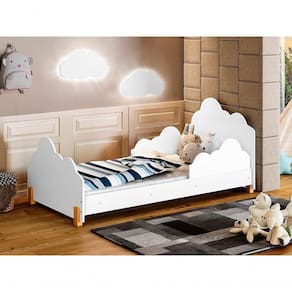 Cama Infantil Princesa Branco Com 2 Luminárias