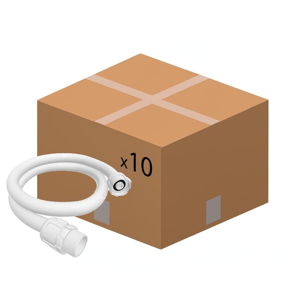 Kit Com 10 Engate Flexível 1/2 X 50Cm Com Anel Deslizante