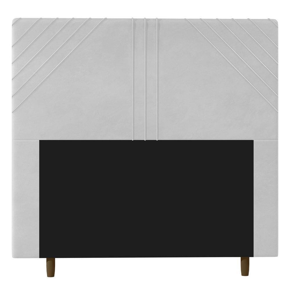 Cabeceira Cama Box Casal Queen Size Lisboa 160Cm Branco