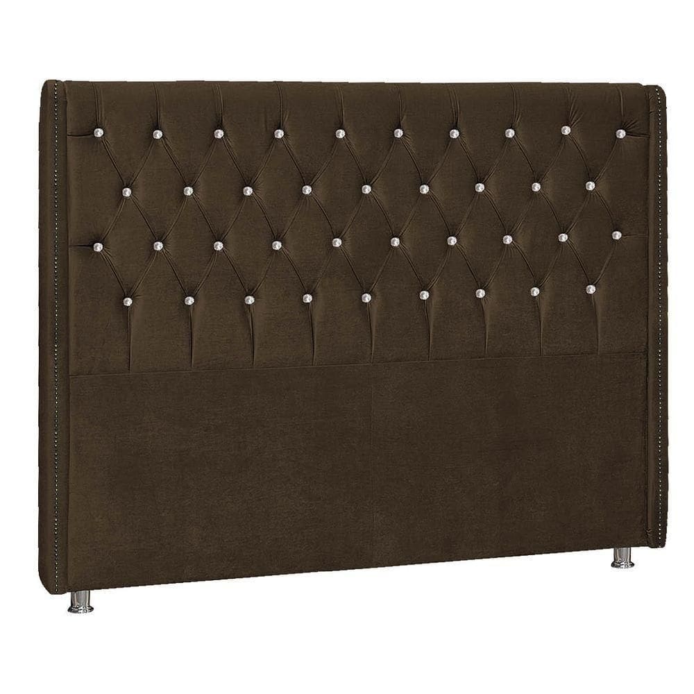 Cabeceira King Tóquio P04 195 Cm Suede Marrom