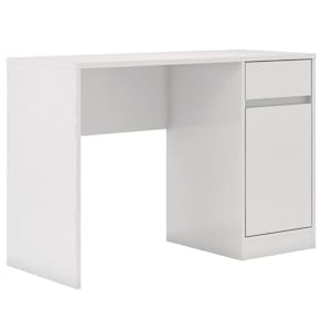 Mesa p/ computador Escrivaninha 1Porta 1Gaveta Branco