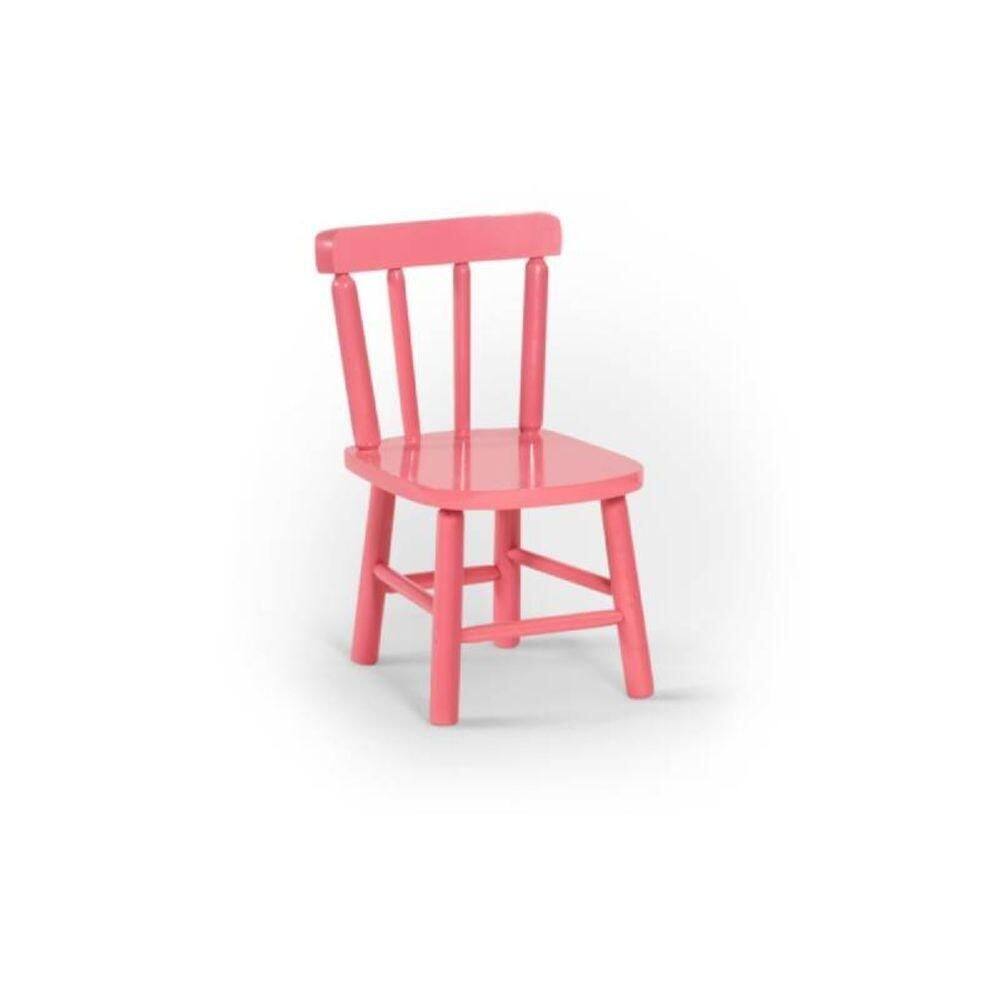 Cadeira Infantil Em Madeira Maciça Kids Rosa