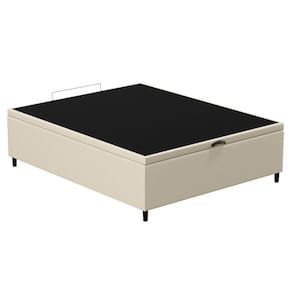 Base Para Cama Box Baú Casal 138X188Cm Hit I02 Corano Bege - Mpozenato