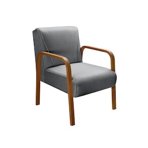 Conjunto Decorativo Anita Kit Namoradeira + Poltrona Sala, Recepção Cinza 320