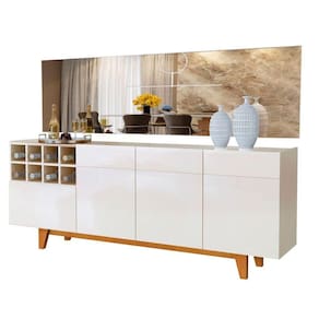 Buffet Duna Em Mdf/mdp Com 3 Portas Mavaular Off White