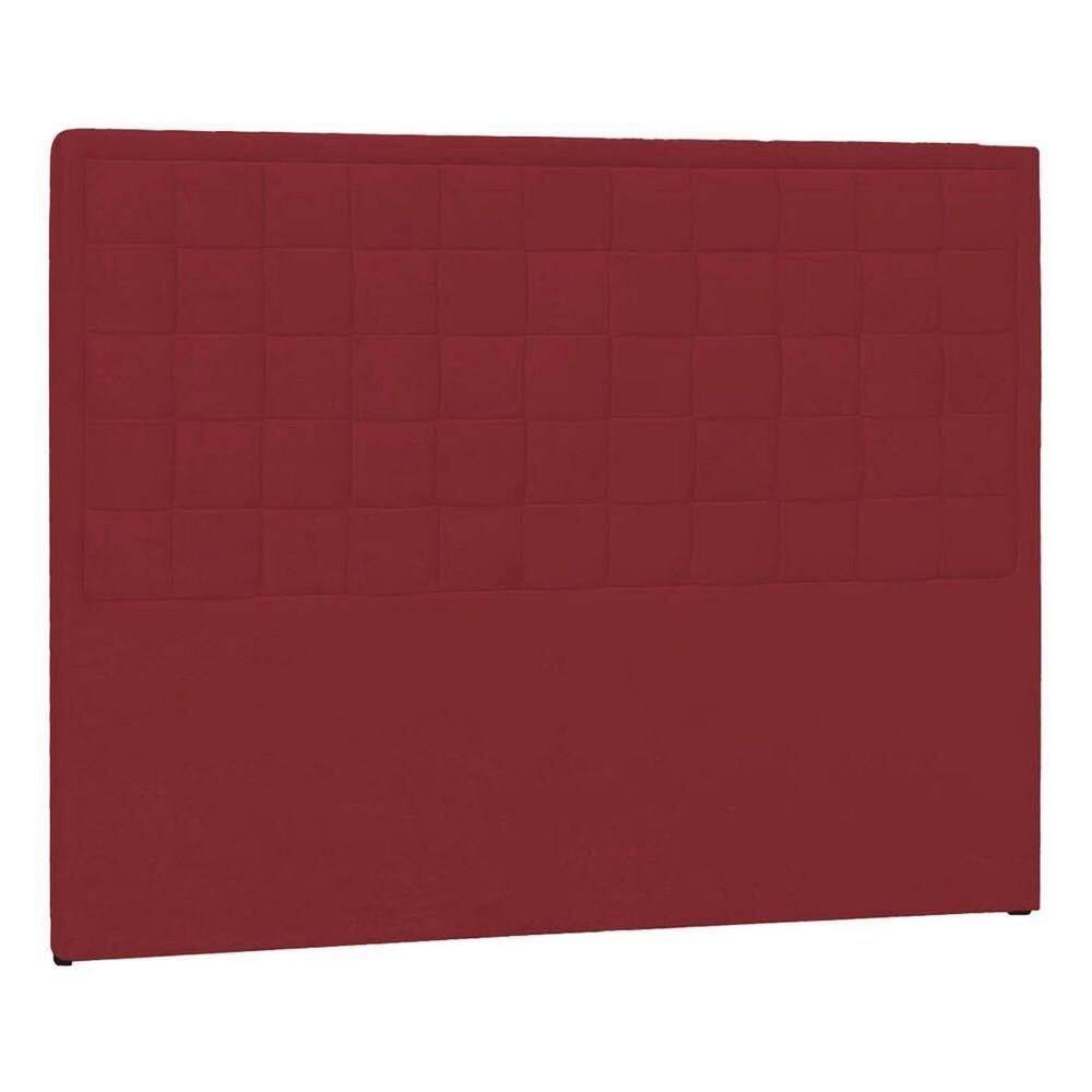 Cabeceira Queen Palermo P04 160 Cm Suede Vermelho Tca 53