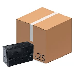 Kit Com 25 Caixa De Luz 4X2 Embutir Preta