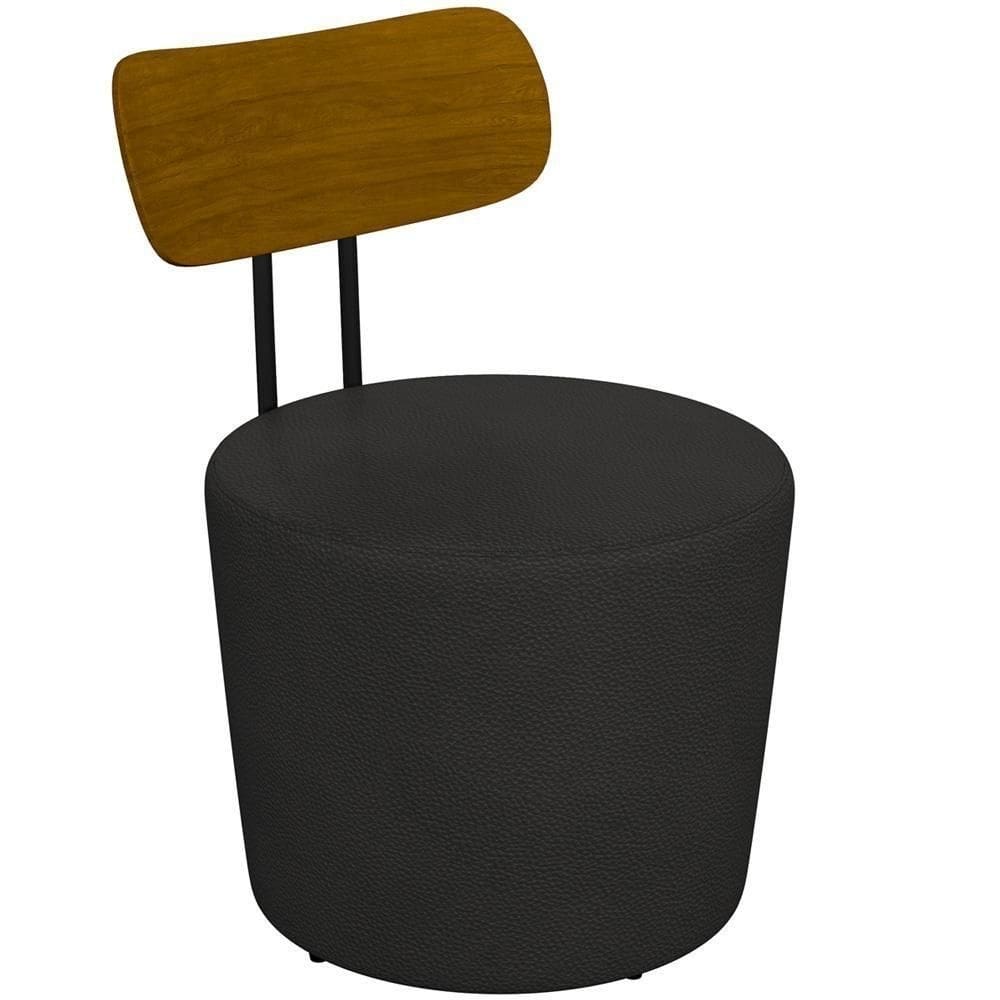 Poltrona Base Fixa Luara M03 Couríssimo Preto