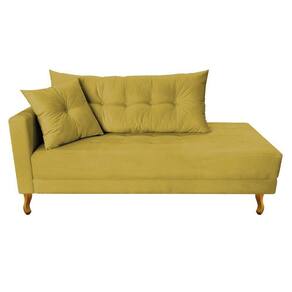 Recamier Azura 185cm Com Almofada Lado Direito Suede Cor Roxo