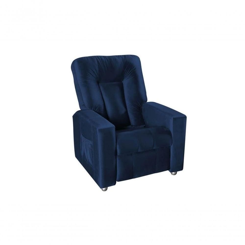 Poltrona Do Papai Reclinável Pallas Mx5 - Azul Marinho