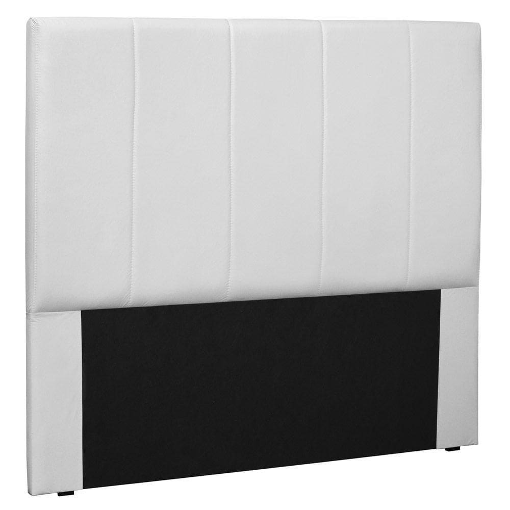 Cabeceira Estofada Cama Box Casal Ravenna 140cm Branco