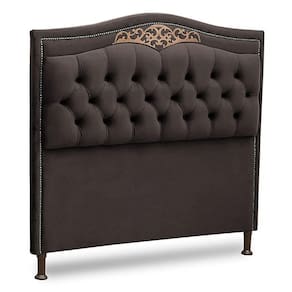 Cabeceira Estofada Box Casal King Size 195cm Chocolate