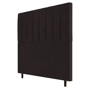 Cabeceira Box Casal King Size Itália 193cm Suede Marrom